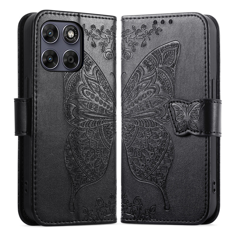Moto G77 / G67 Tribal Vlinder Hoesje
