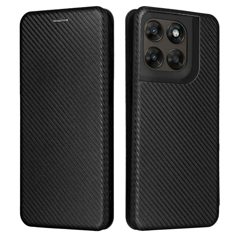 Flip Cover Moto G77 / G67 Koolstofvezel