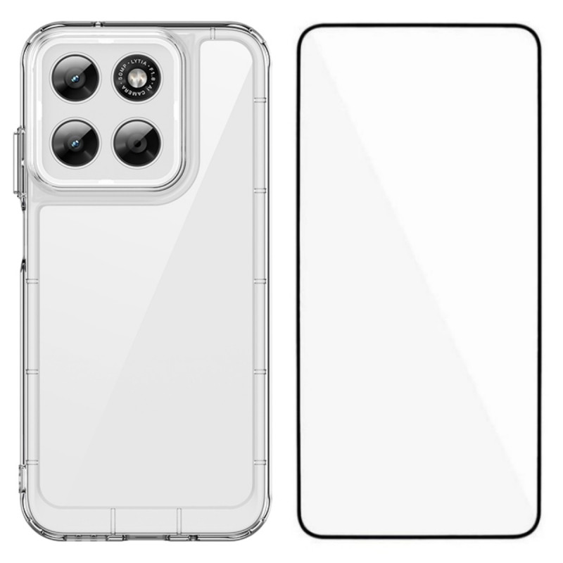 Moto G77 / G67 Transparant Hoesje met Schermbeschermer