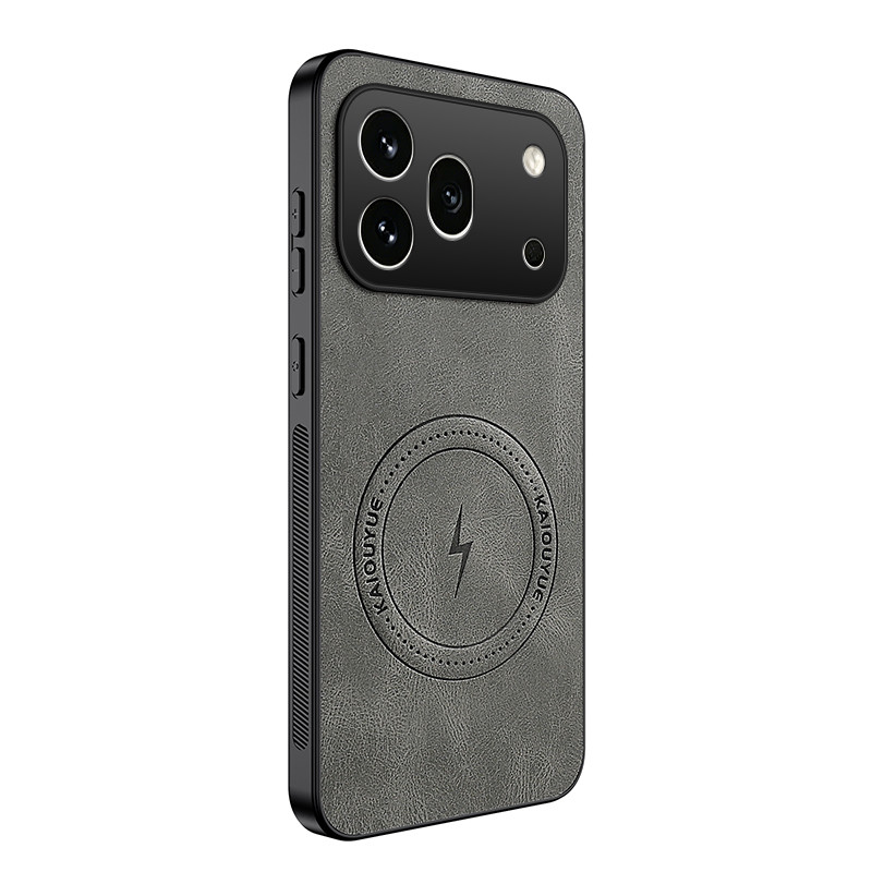 Honor 600 Pro magnetisch hoesje met ledereffect