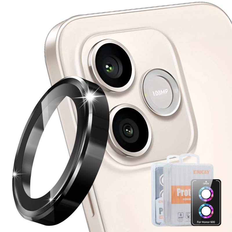 Beschermende lens van gehard glas voor Honor 600 Rings