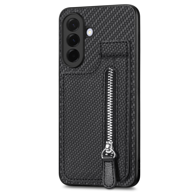Samsung Galaxy A27 5G Portemonnee Shell Carbon stijl