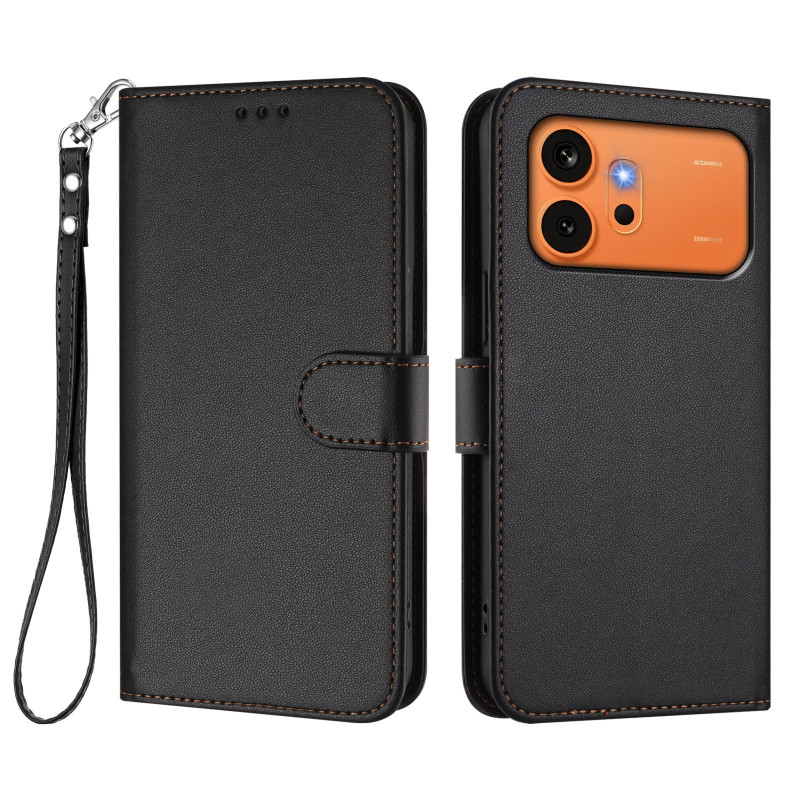 Honor 600 / 600 Pro Leren Effect Hoesje met Koord