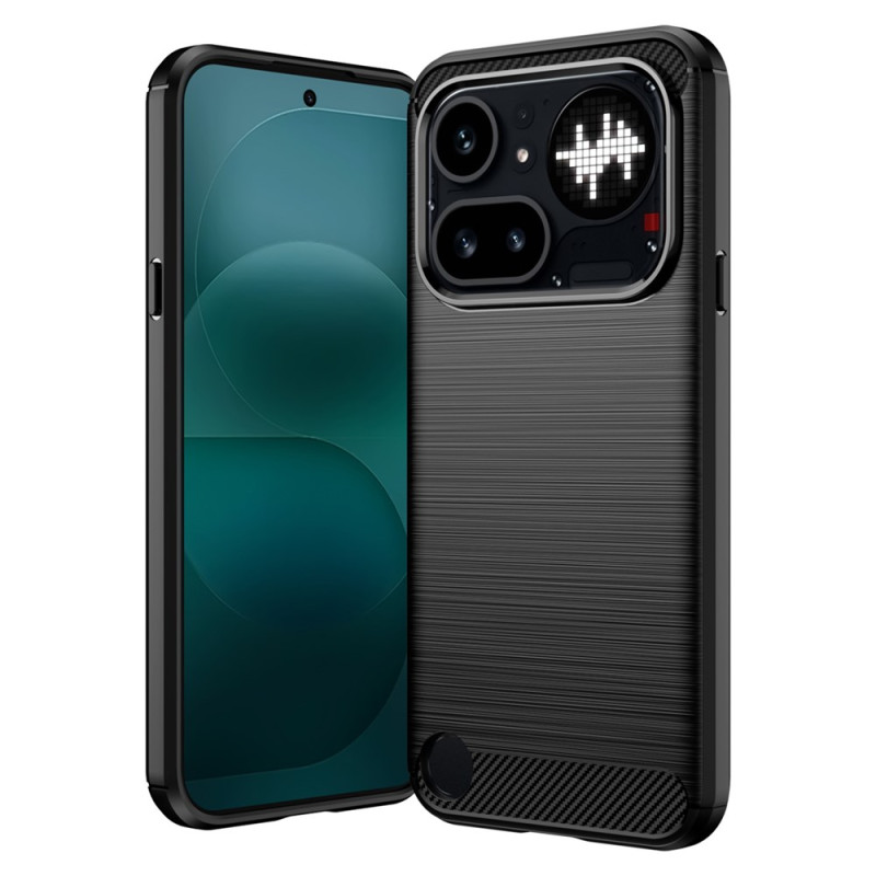 Nothing Phone (4a) Pro Geborsteld Koolstofvezel Hoesje