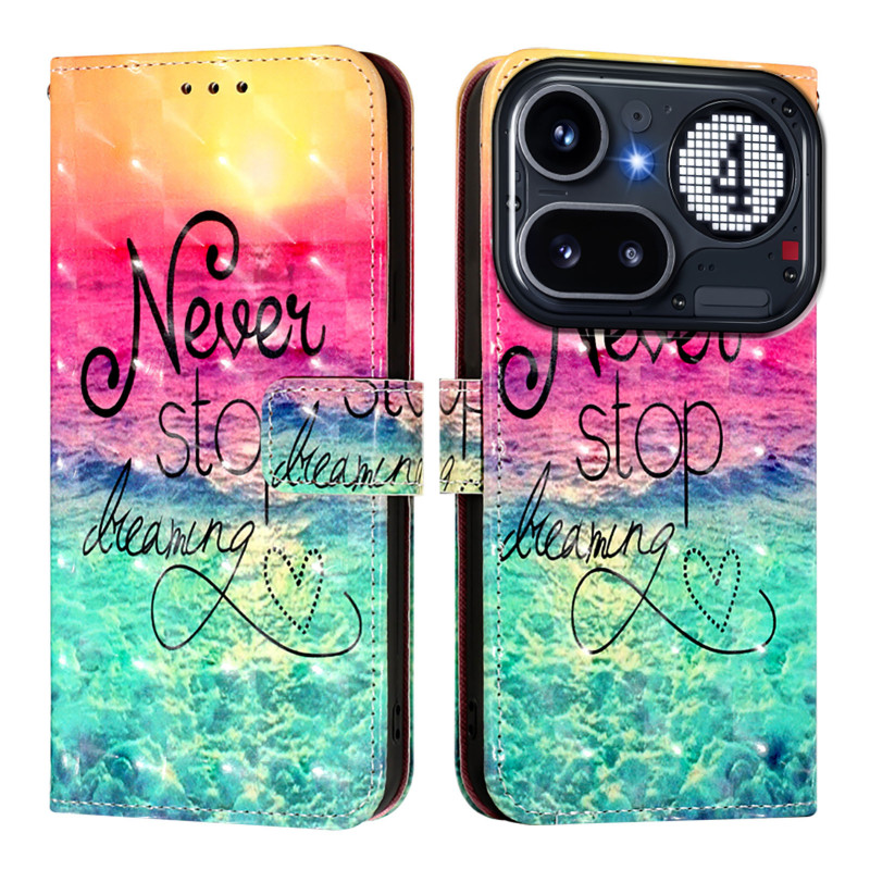 Nothing Telefoonhoesje (4a) Pro Stop nooit met dromen