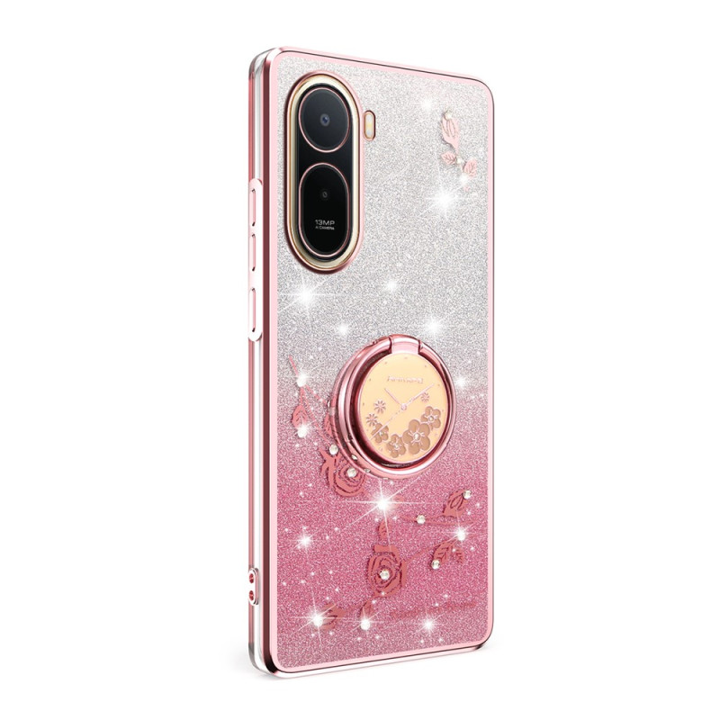 Xiaomi Redmi A7 Pro Bloem en Strass hoesje met standaard