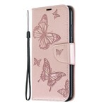 Xiaomi Redmi Note 7 Vlinder afgedrukt Strap Case