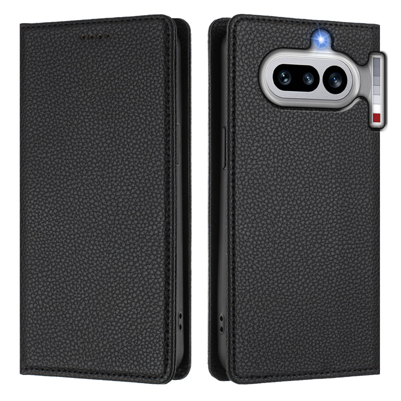 Flip Cover Nothing Telefoon (4a) Kunstleer Litchi