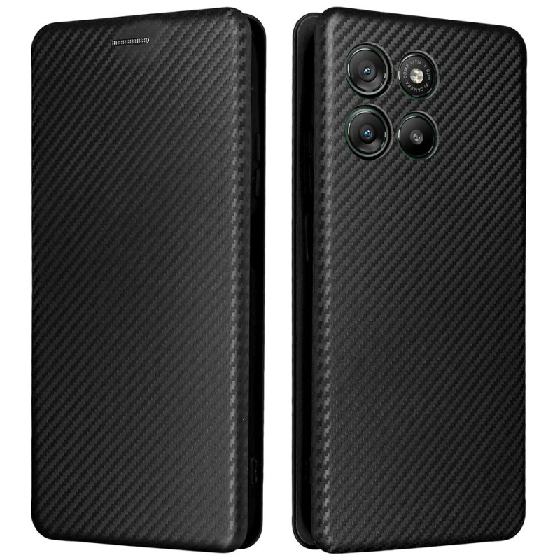 Flip Cover Moto G67 Power Koolstofvezel