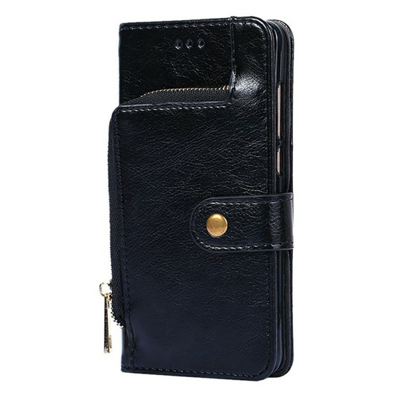 Moto G67 Power Portemonnee Hoesje Gewaxt Effect