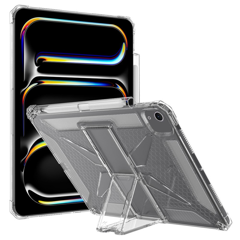 iPad Air 13 (2026) (2025) (2024) Doorzichtige hoes met standaard