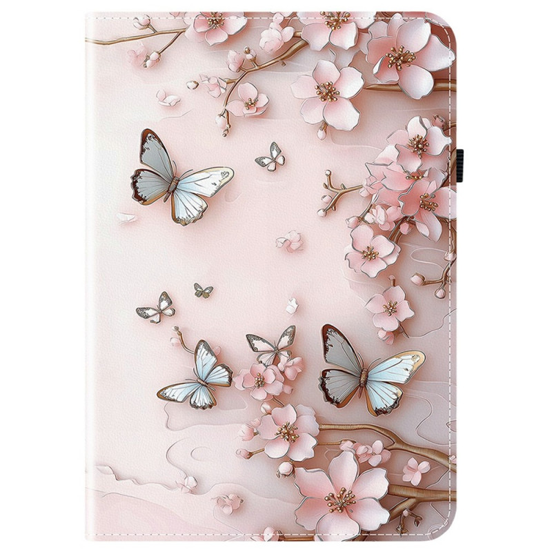 iPad Cover Air 13 (2026) 2025) (2024) / Pro 12.9 Roze Vlinders