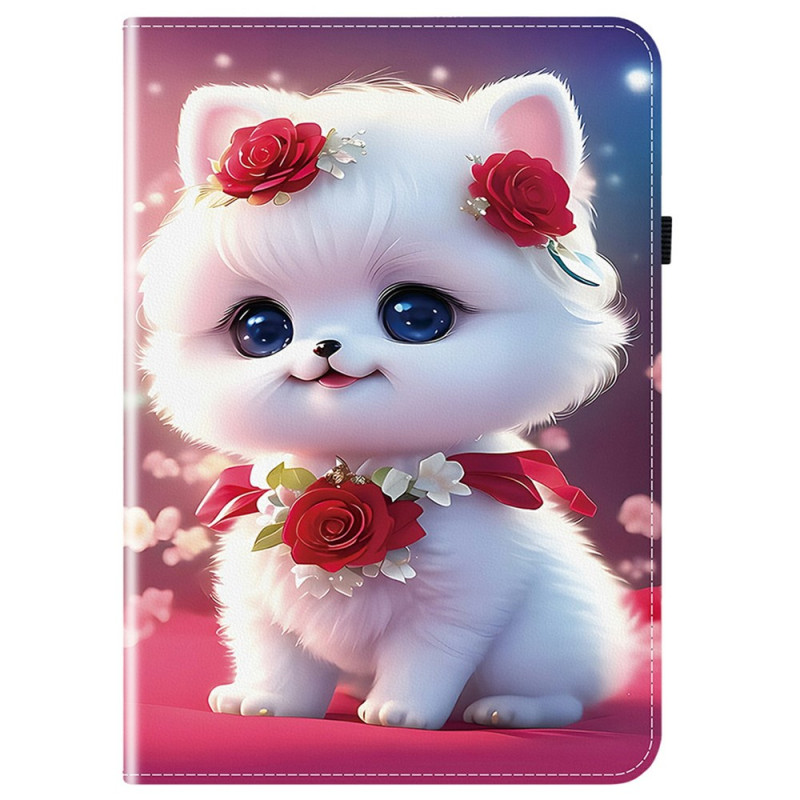 iPad Air 13 (2026) 2025) (2024) / Pro 12.9 Hoesje Kat en Rozen