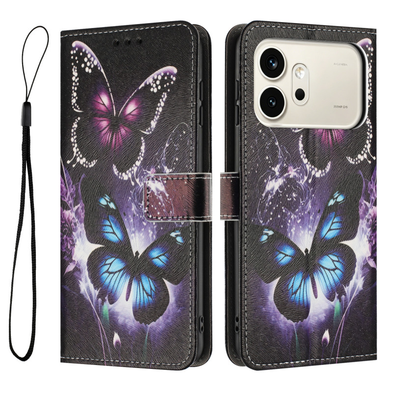 Honor 600 / 600 Pro Twee Vlinders Etui