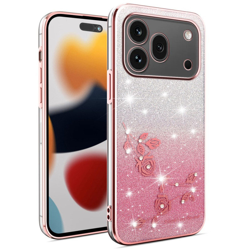 Honor 600 Pro Strass en Bloemen Etui KADEM