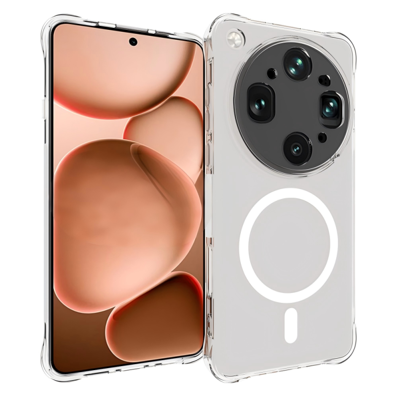 Oppo X9 Ultra Magnetisch Transparant Hoesje