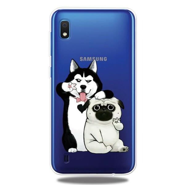 Samsung Galaxy A10 Grappige Honden Hoesje