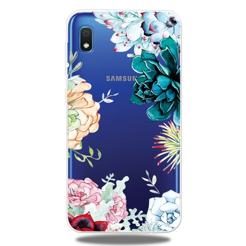 Samsung Galaxy A10 heldere aquarel bloem case