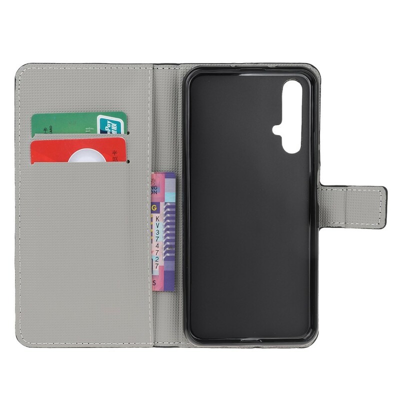 Honor 20 Vlinders en Bloemen Hoesje