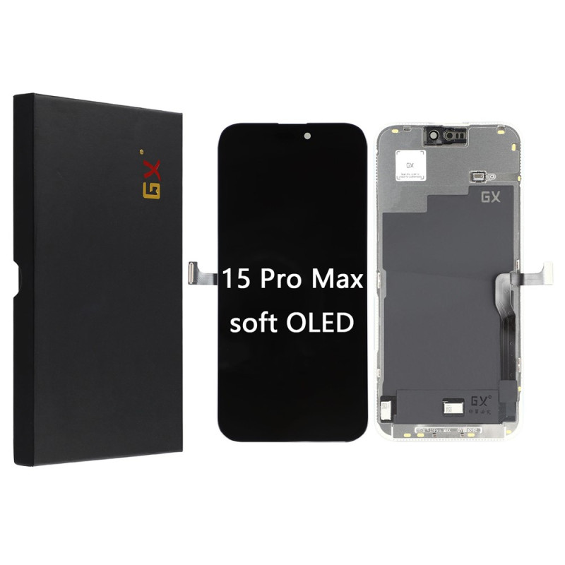 Graad C GX OLED Display met Touchscreen Glas voor iPhone 15 Pro Max
