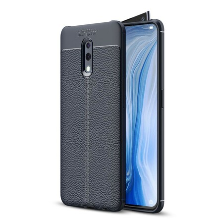 Oppo Reno Lederen Effect Hoesje LItchi