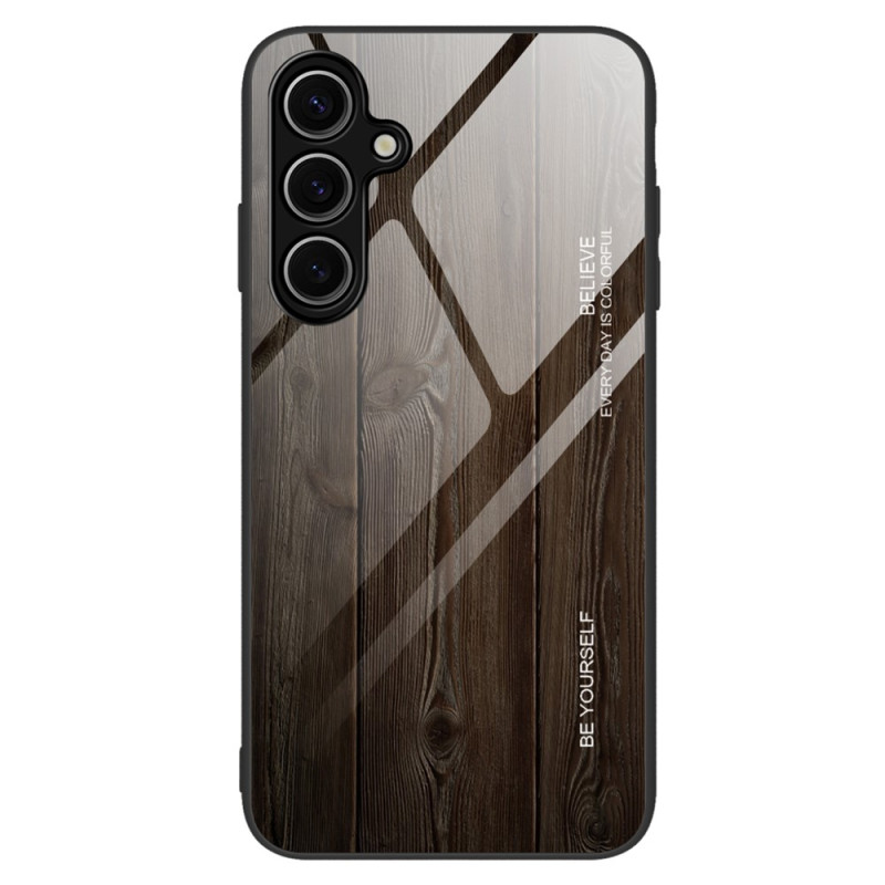 Samsung Galaxy A17 4G / 5G Gehard Glas Hout Effect Hoesje