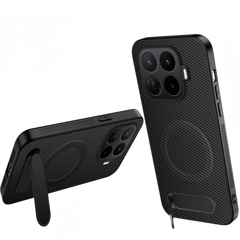 Xiaomi 17T Pro Koolstofvezelbehuizing met standaard