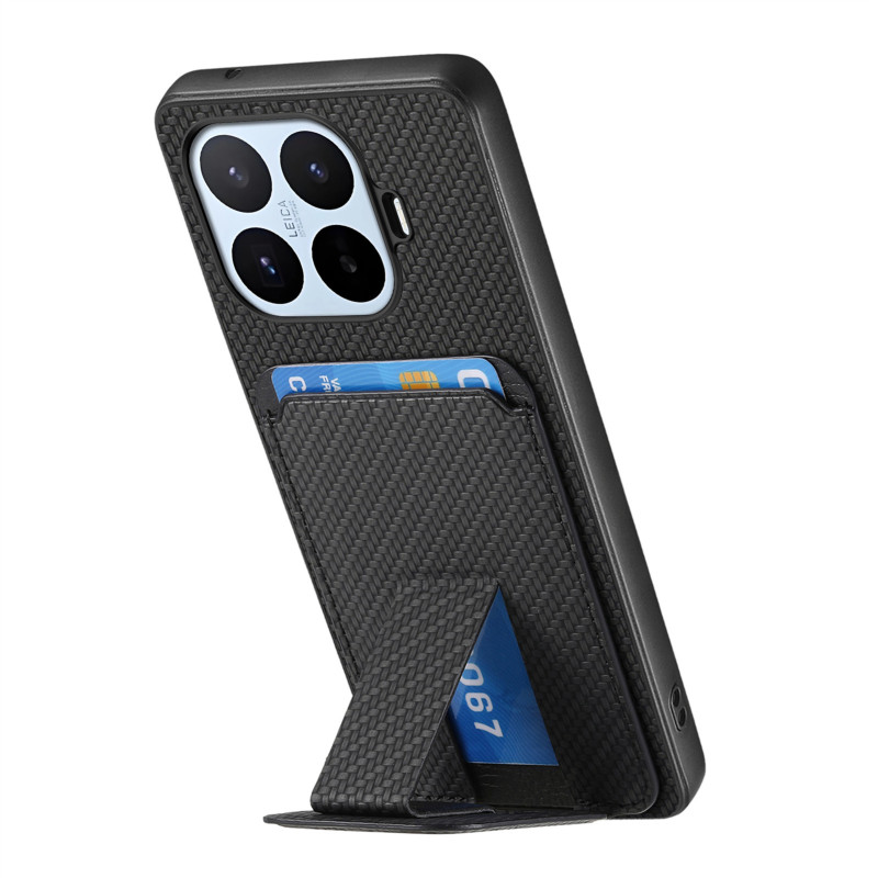 Xiaomi 17T Pro Koolstofvezel Hoesje Kaarthouder en Voet