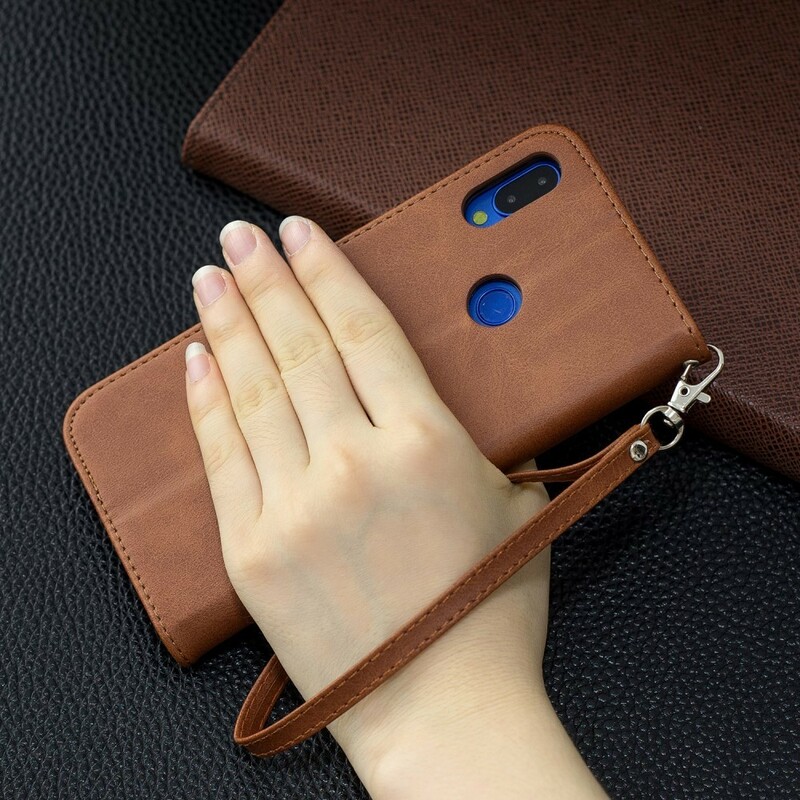 Xiaomi Redmi Note 7 Case gladde schuine klep