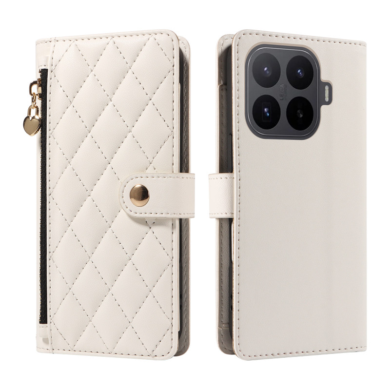 Xiaomi 17T Pro gevoerde hoes met sleutelkoord en schouderriem
