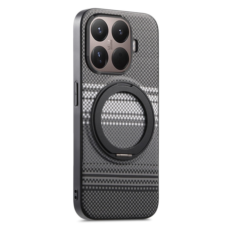 Xiaomi 17T Pro-hoesje met magneetsluiting, draaibare ring en lederen afwerking
