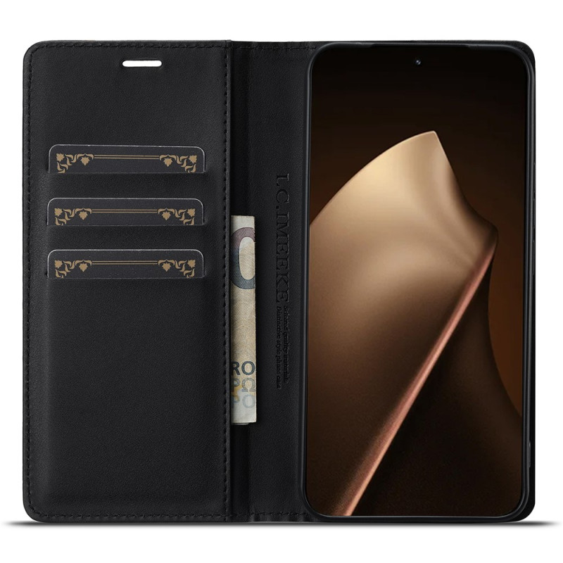Flipcover voor Xiaomi 17T Pro van koolstofvezel van LC.IMEEKE