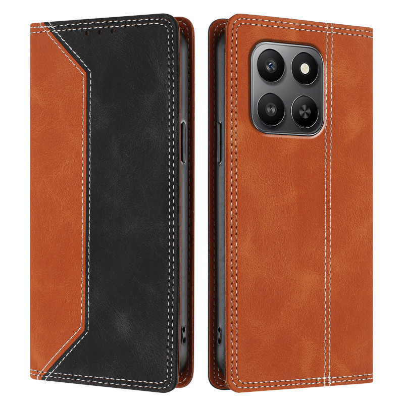 Flipcover voor Honor 600 Smart, tweekleurig in leerlook (RFID)