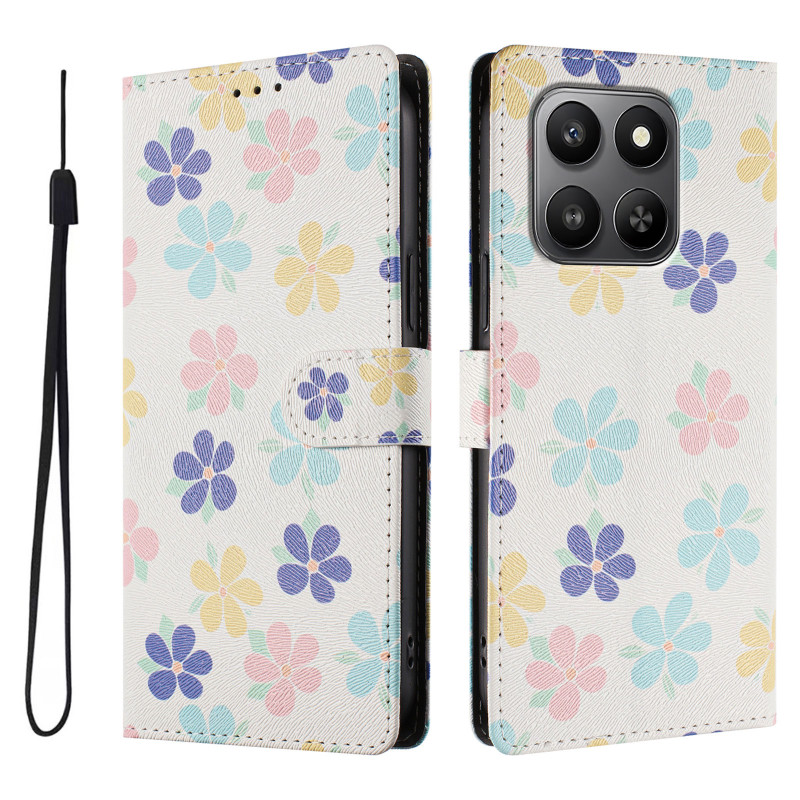 Honor 600 Smart-hoesje met kleurrijke bloemen