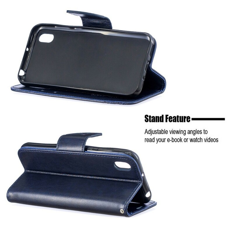 Huawei P30 Hoesje met Vlinders en Schuine Klep