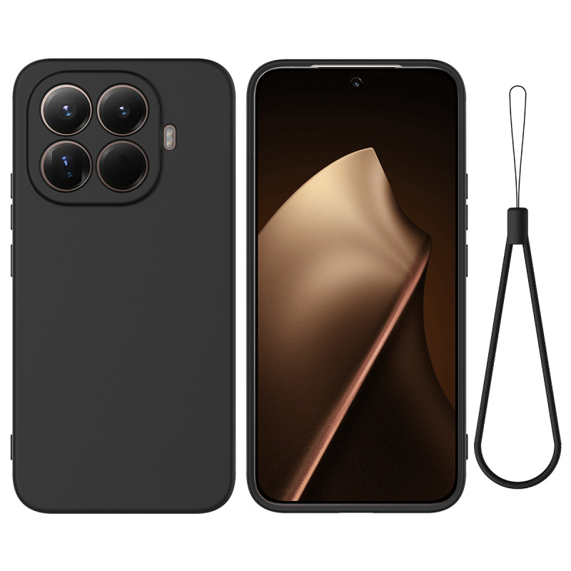 Xiaomi 17T Pro-hoesje van vloeibaar siliconen met polsbandje