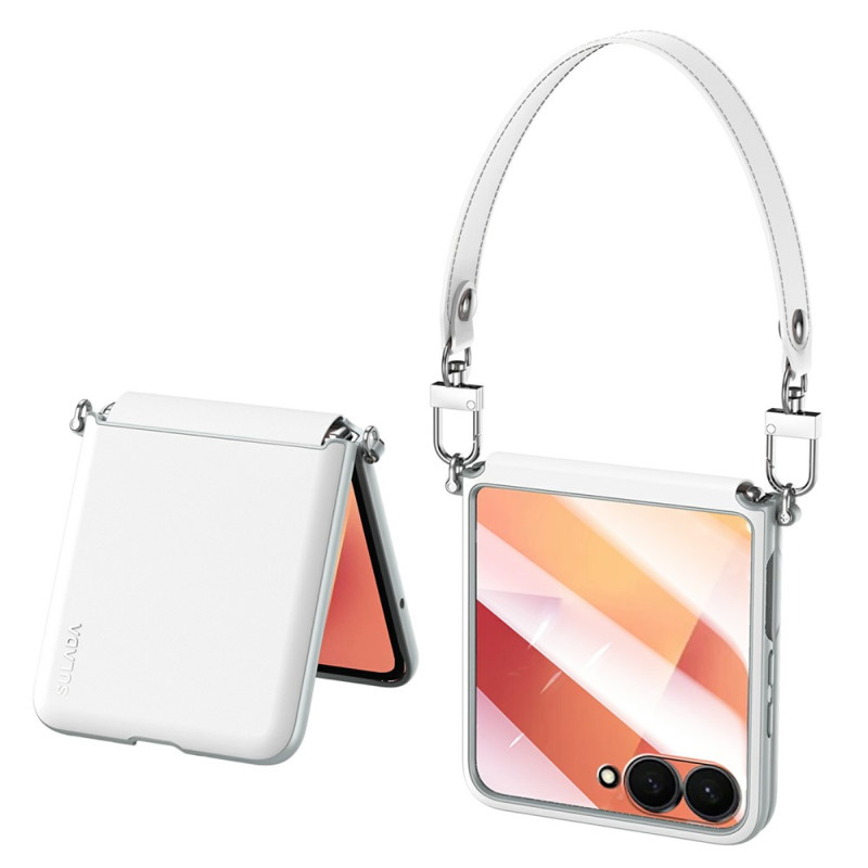 Samsung Galaxy Z Flip 8-hoesje met scharnierbescherming en polsbandje van SULADA