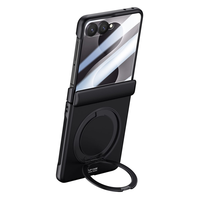Samsung Galaxy Z Flip 8-hoesje met draaibare steun en scharnierbescherming