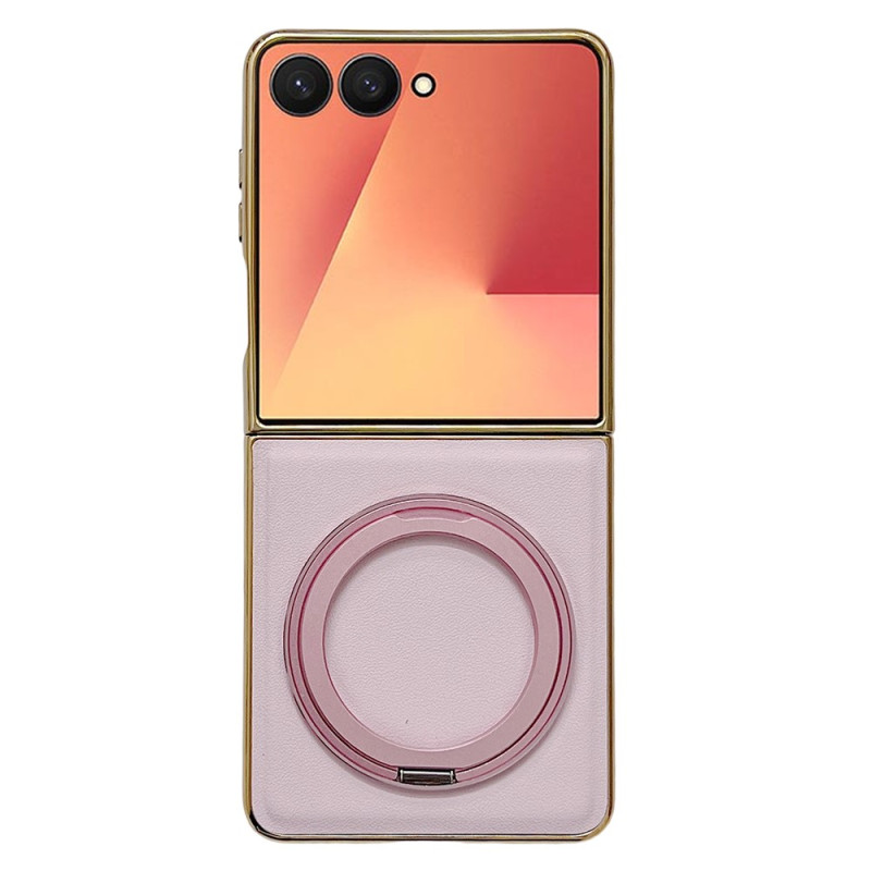 Samsung Galaxy Z Flip 8-hoesje met magneetsluiting, Nappa-textuur en standaard