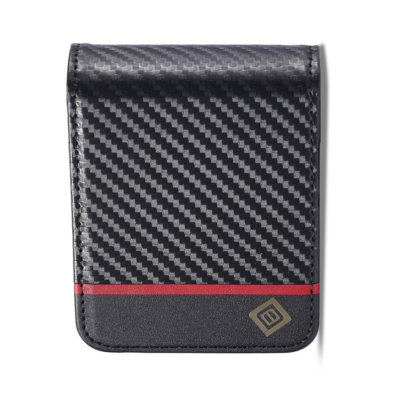 Samsung Galaxy Z Flip 8-hoesje van koolstofvezel van LC.IMEEKE