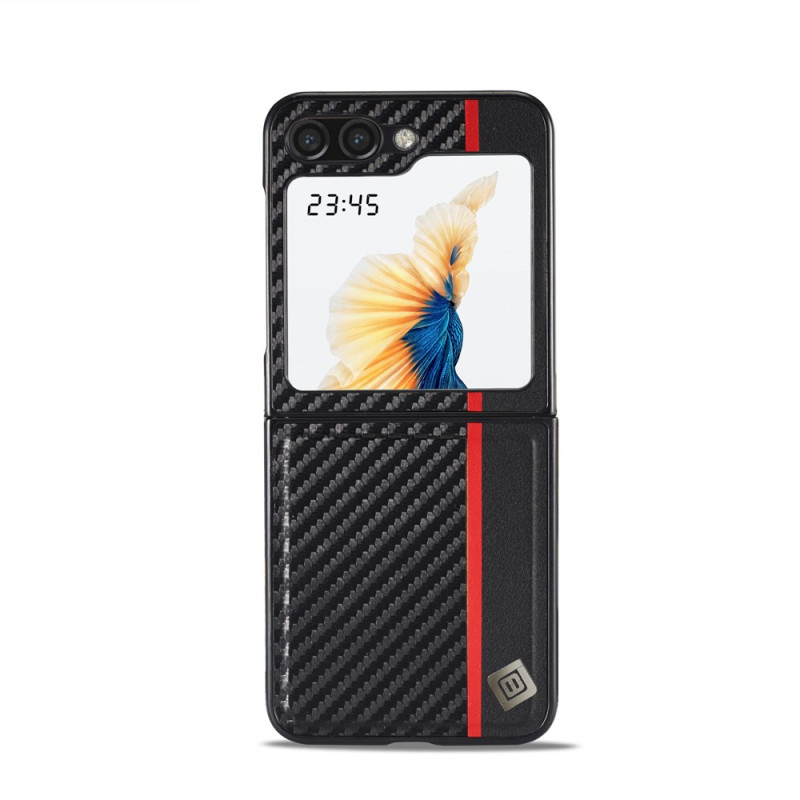 Samsung Galaxy Z Flip 8-hoesje met koolstofvezel-effect van LC.IMEEKE