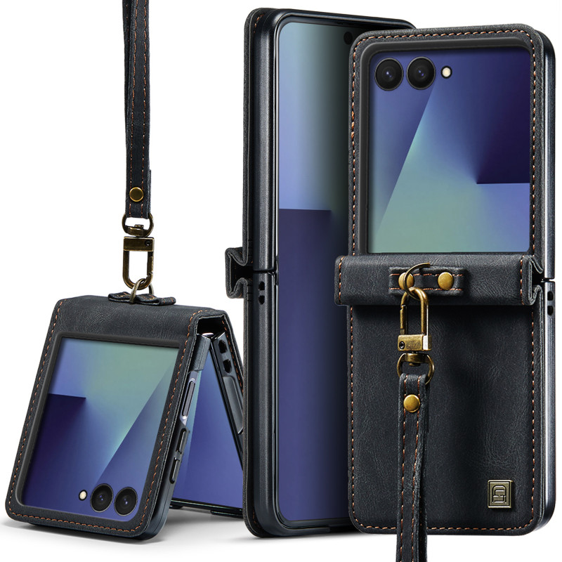 Samsung Galaxy Z Flip 8 AUTSPACE-hoesje, portemonnee met RFID-bescherming