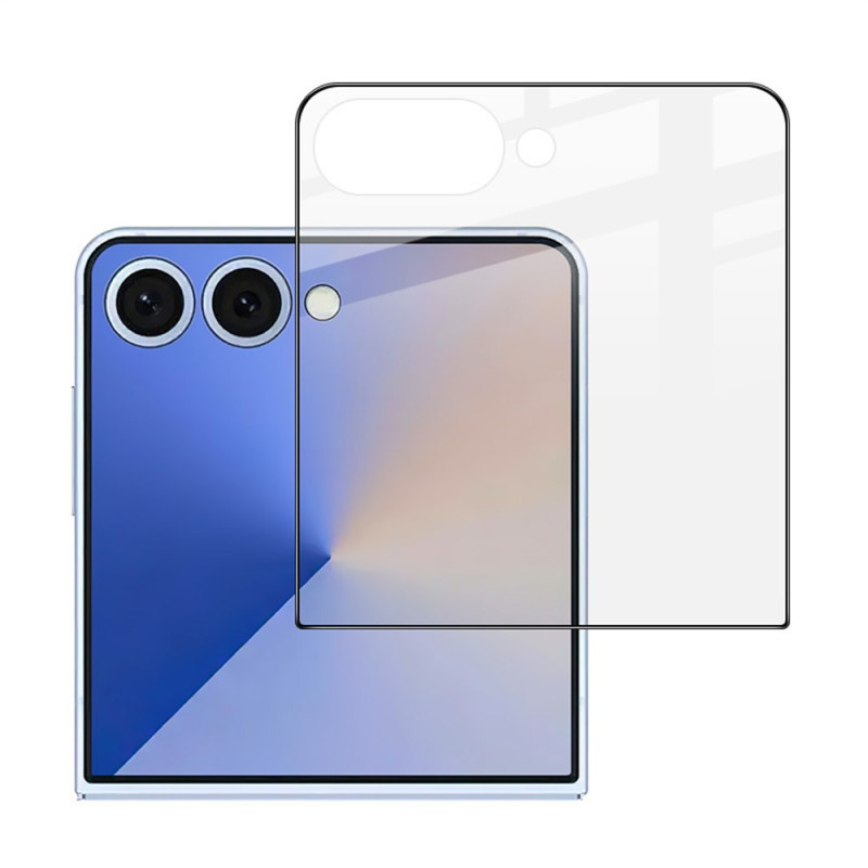 Beschermglas van gehard glas voor het scherm van de Samsung Galaxy Z Flip 8 (zwarte rand)