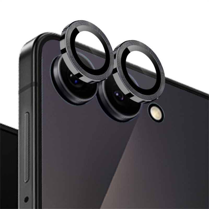 Beschermglas van gehard glas voor de Samsung Galaxy Z Flip 8 met metalen rand