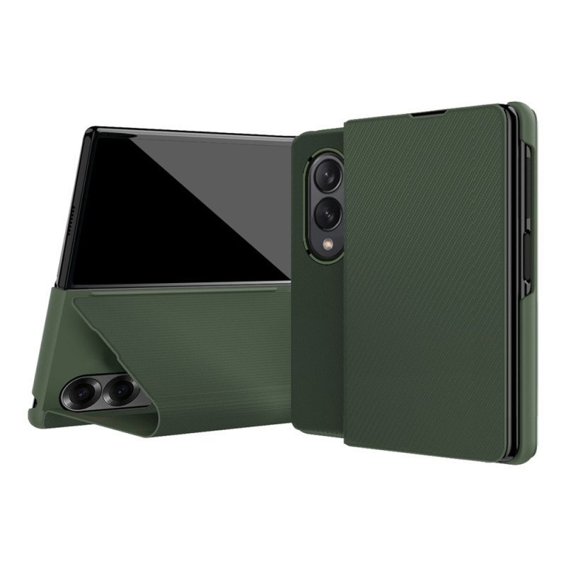 Samsung Galaxy Z Fold 8-hoesje met aramidevezel-look en geïntegreerde standaard