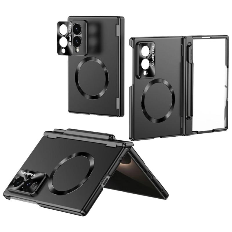 Magnetische hoes voor de Samsung Galaxy Z Fold 8 met stylushouder en scharnierbescherming