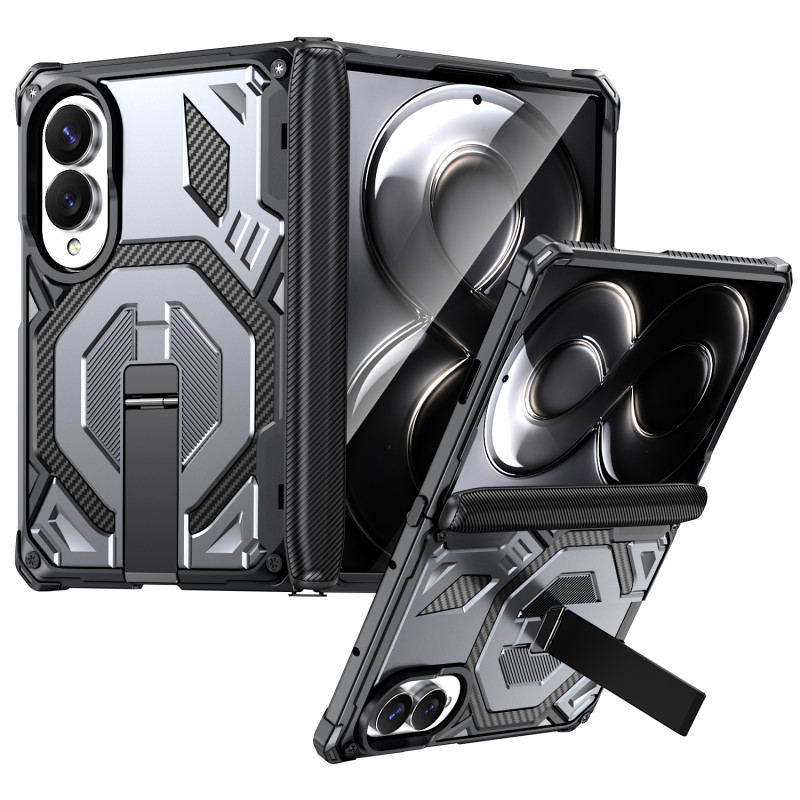 Magnetische hoes voor de Samsung Galaxy Z Fold 8 met geïntegreerde schokbestendige standaard