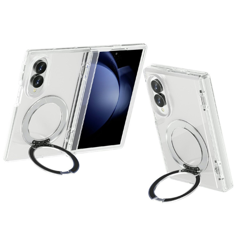 Magnetisch hoesje met glitters voor de Samsung Galaxy Z Fold 8 met draaibare standaard