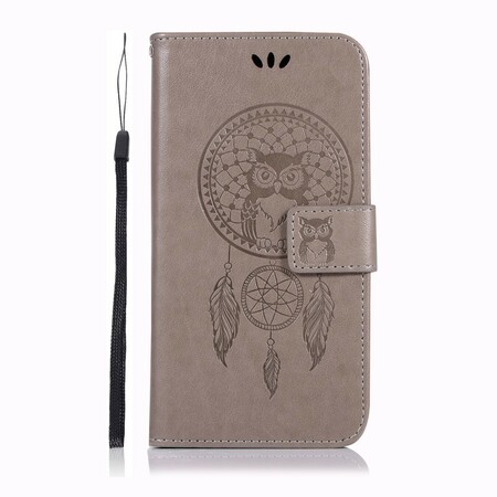 Hoesje Huawei Y5 2019 Leder Effect Catchy Uil