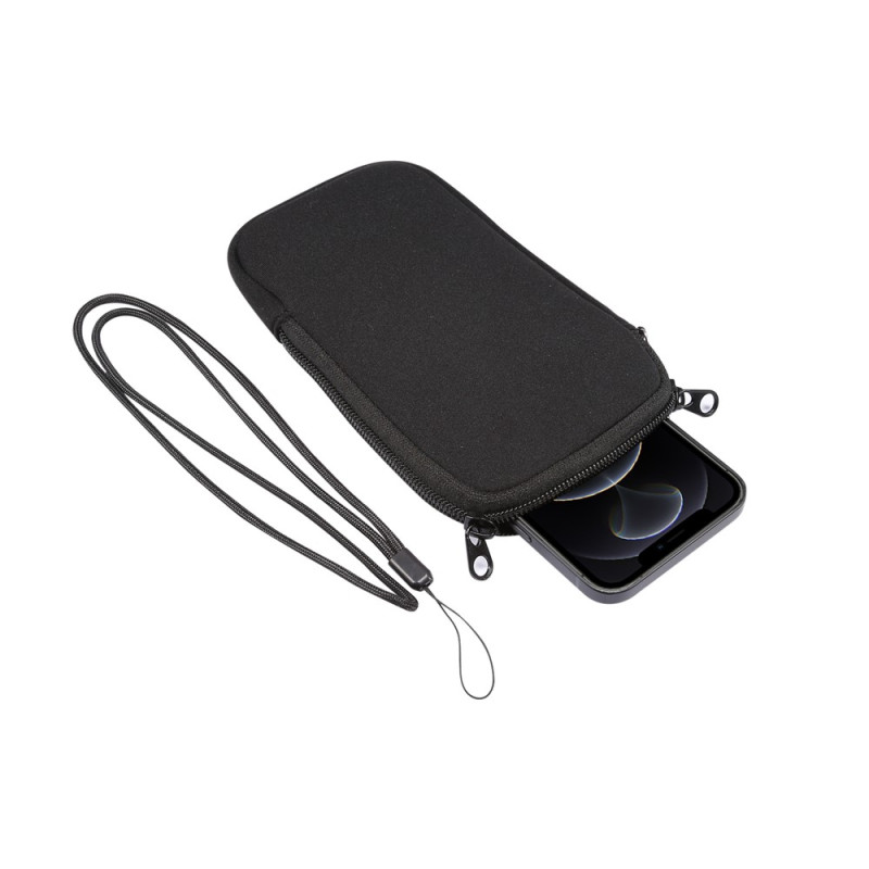 Universele, rekbare neopreenhoes met ritssluiting voor smartphones van 6,7 tot 6,9 inch